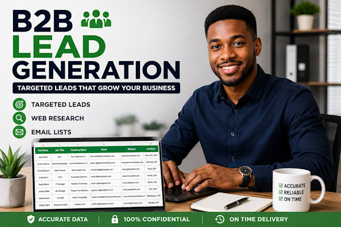 do targeted b2b lead generation web research email list data collection