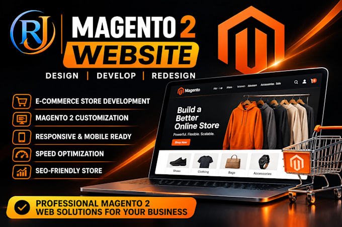 design develop redesign magento 2 website ecommerce store