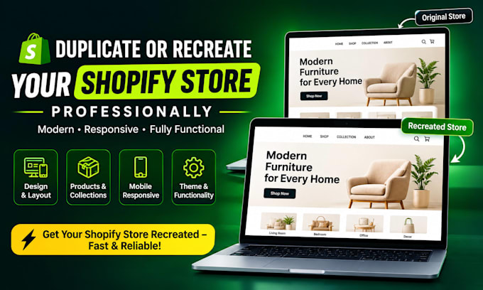 duplicate or recreate your shopify store professionally