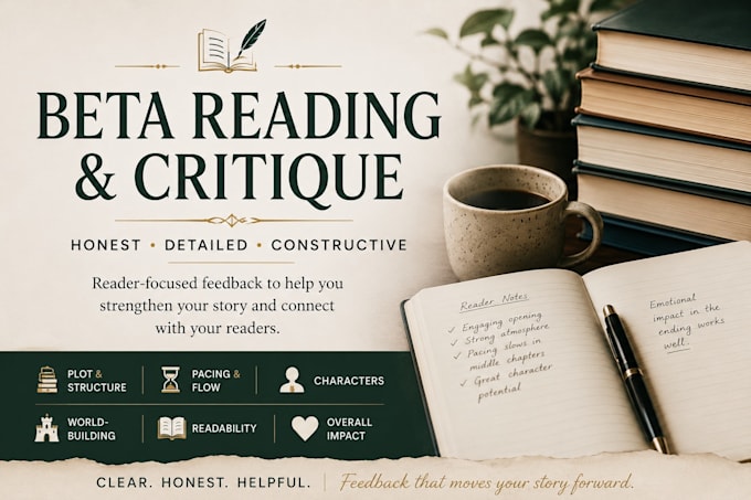 beta read and critique your fiction