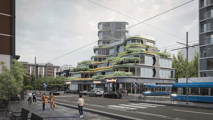 create realistic 3d architectural renders