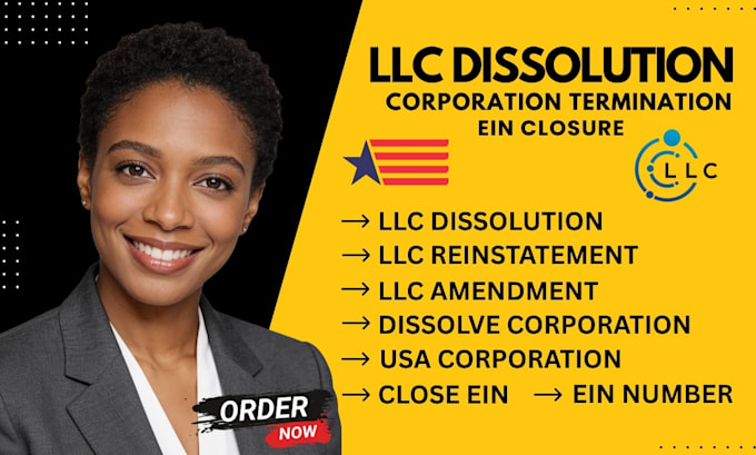 do llc dissolution, llc reinstatement, close ein with irs, llc address change