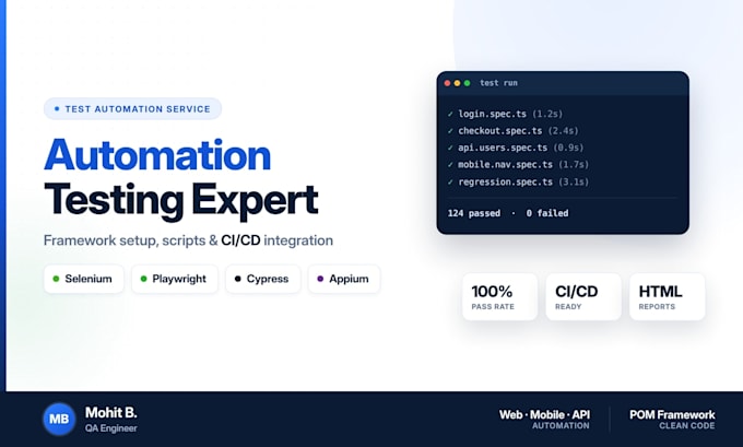 do automation testing with selenium playwright cypress and appium