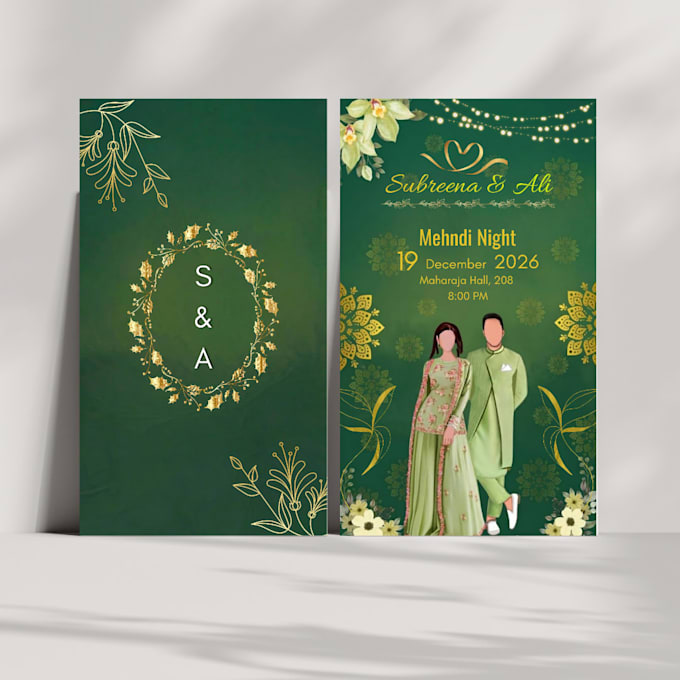 design beautifull wedding cards in canva