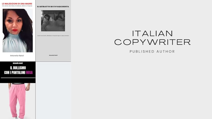 be your italian copywriter, ghostwriter, or article writer