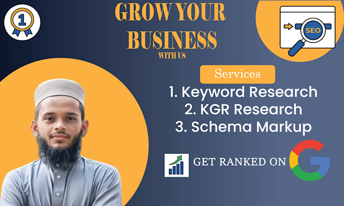 do SEO keyword research, kgr, and schema markup