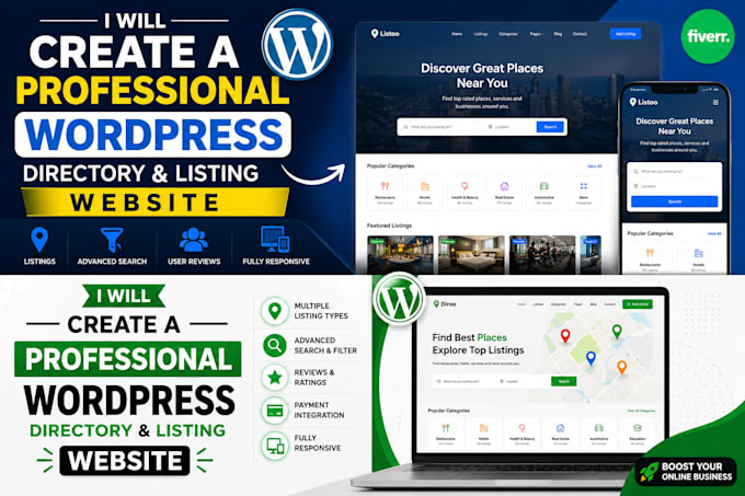 build a wordpress directory and listing website for your business