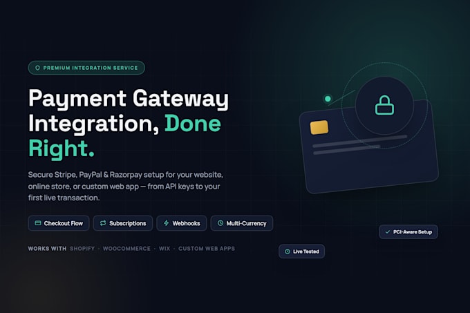 integrate stripe, paypal payment gateway into your website and mobile app