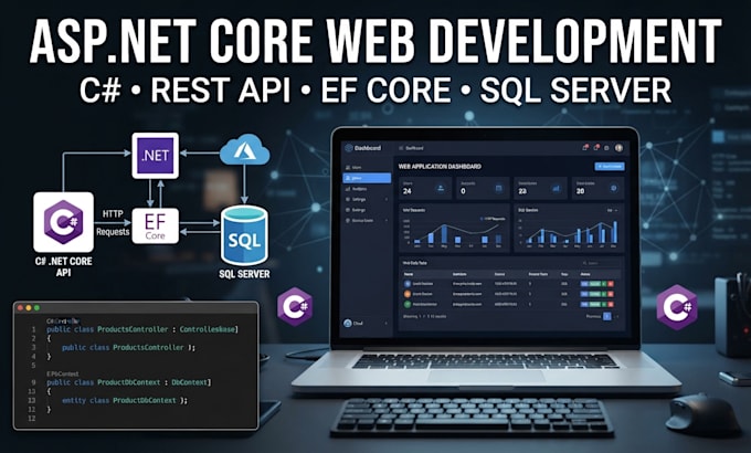 develop a secure aspnet core web API with c sharp