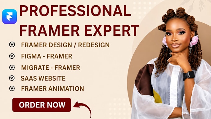 design, redesign or develop a professional framer website