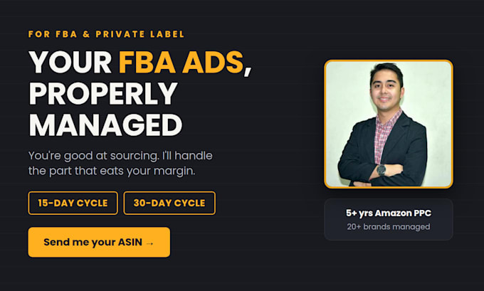be your amazon fba ppc manager for a 15 or 30 day campaign cycle