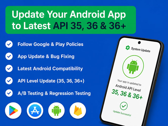 update your android app to sdk 36 android 16 google play ready