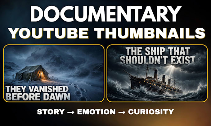 design 2 cinematic documentary youtube thumbnails