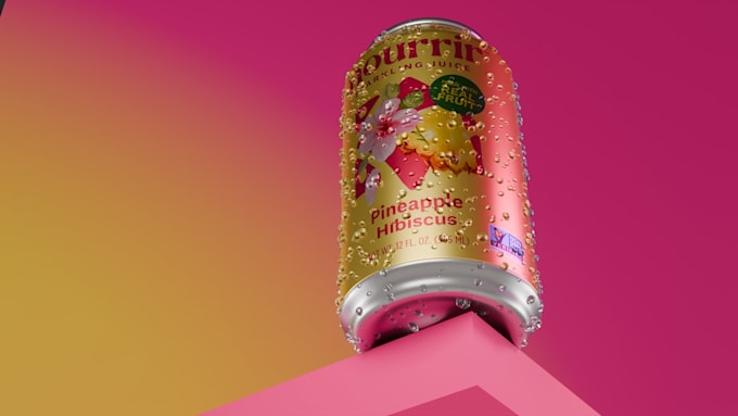create 3d beverages, tech, and food