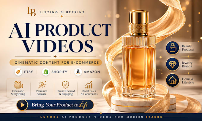 create amazon listing video and ai ecommerce product commercials