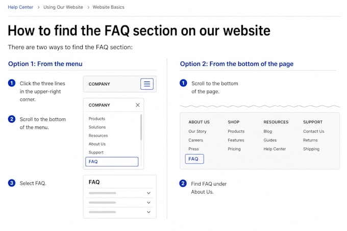 write clear knowledge base articles and how to guides