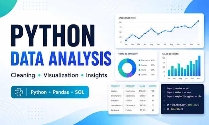 clean, analyze and visualize your data using python