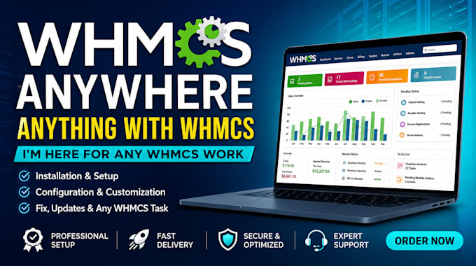 do any whmcs work installation configuration customization or fix