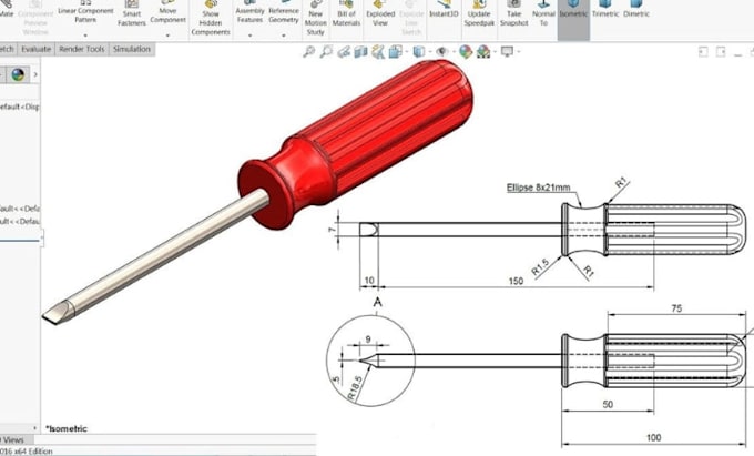 create 2d technical drawing cad drafting assembly mechanical manufacturing cad