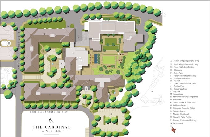 create professional site plan drawing and map illustration