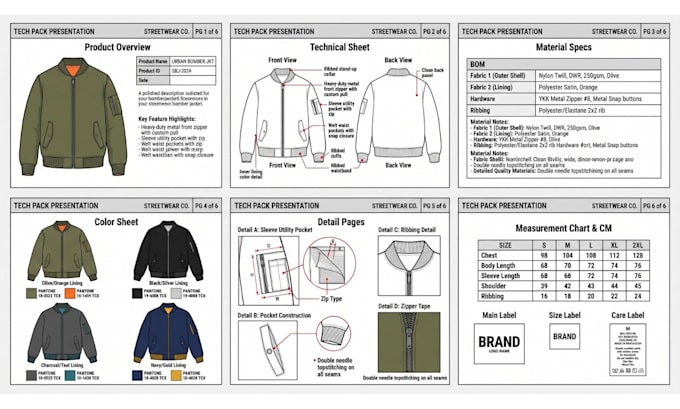 create fashion tech packs designer clothing tech pack tech pack