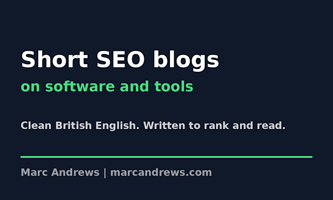 write a short SEO blog on software or tools
