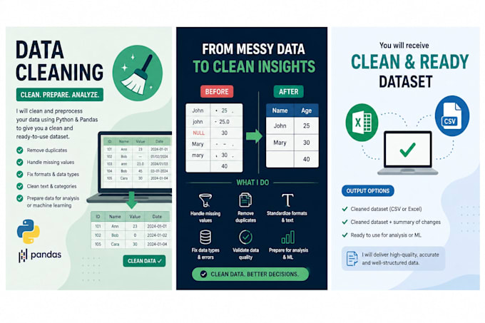 clean and preprocess your dataset with python pandas