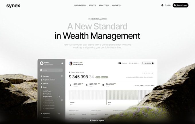 design a modern website UI UX