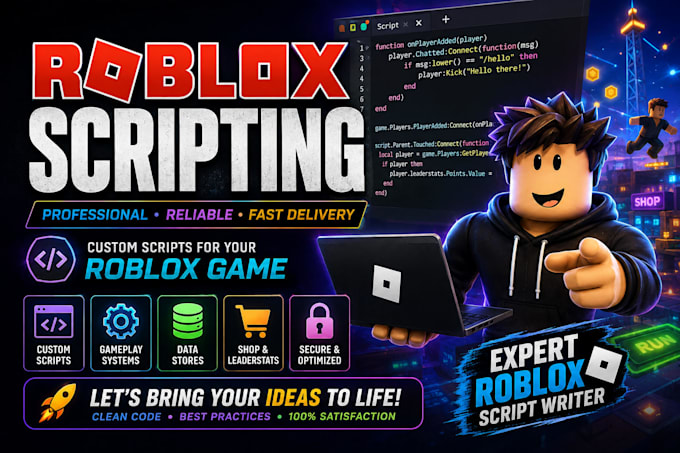 script anything in roblox studio full game scripting combat system scripting vfx