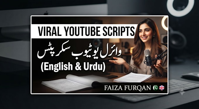 write high retention youtube scripts in english and urdu