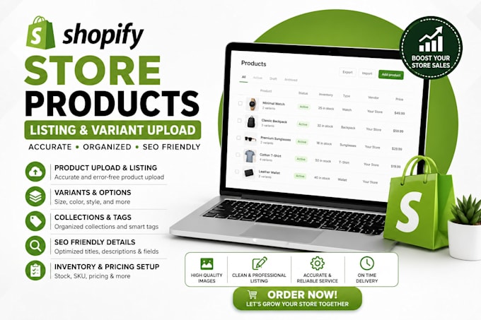 do shopify products listing variant upload