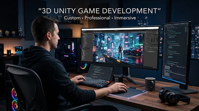 create 3d unity game for you