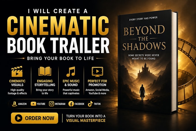 create a cinematic book trailer