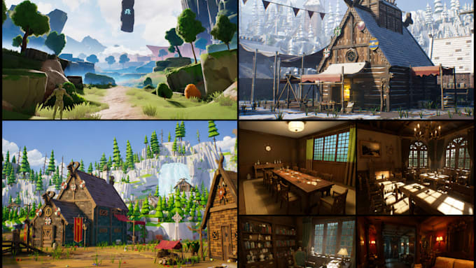 design low poly stylized open world maps in ue5