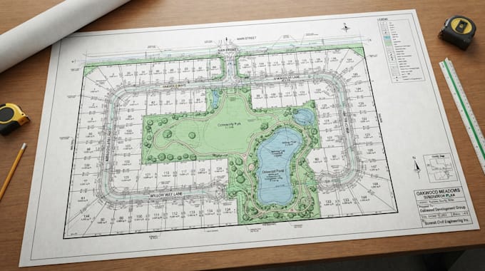 create master plan, subdivision plan