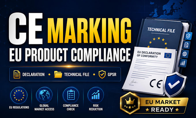 do ce marking compliance, and prepare eu product certification, eu declaration