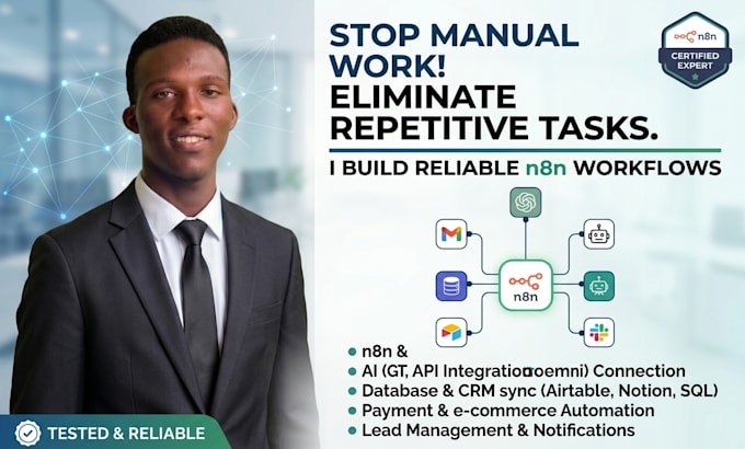 build n8n automation workflows and API integrations