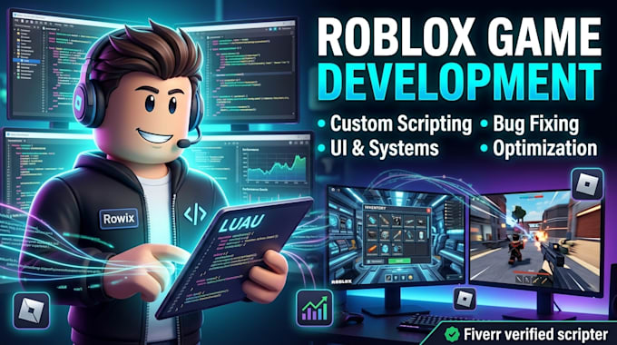 be your roblox luau game developer and scripter