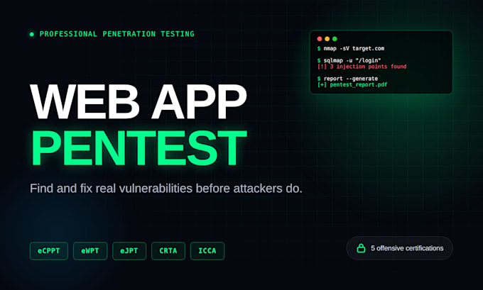 perform a professional penetration test on your web app or network