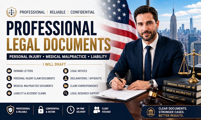 draft medical malpractice, personal injury, accident liability claim document