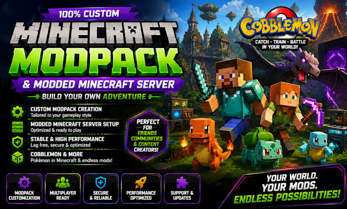 do custom modpack minecraft server minecraft modpack modded minecraft cobblemon
