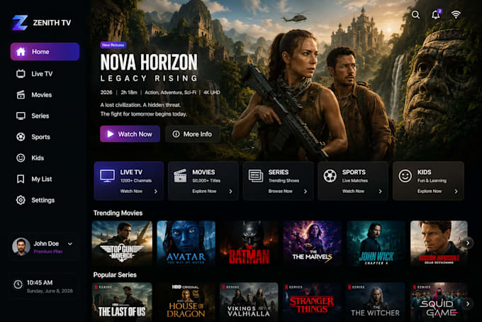 white label iptv xciptv app multi dns with admin panel