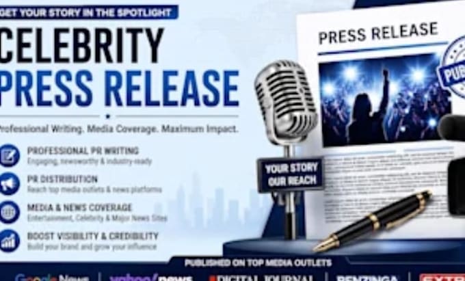 write a celebrity press release for maximum media exposure
