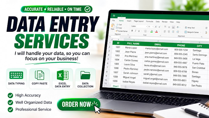 do accurate data entry, copy paste and web reseach