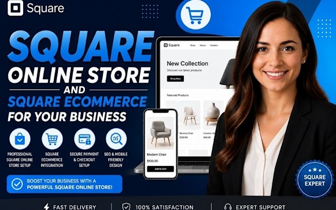setup square online store and square ecommerce for your business