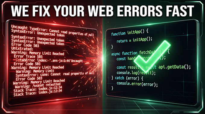 fix web bugs and code errors in react, PHP, or javascript