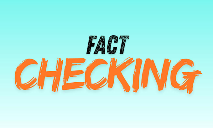 fact checking, proof read
