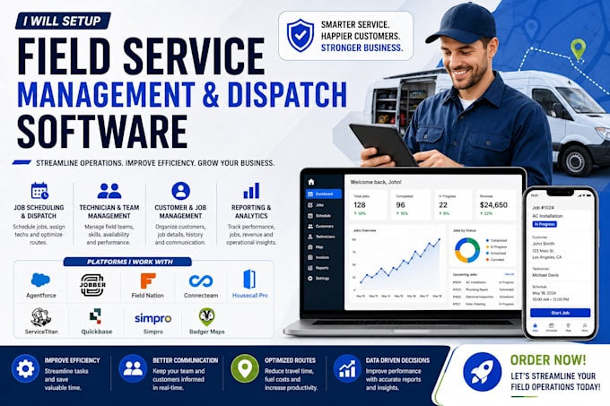 agentforce jobber field nation connecteam housecall pro servicetitan quickbase