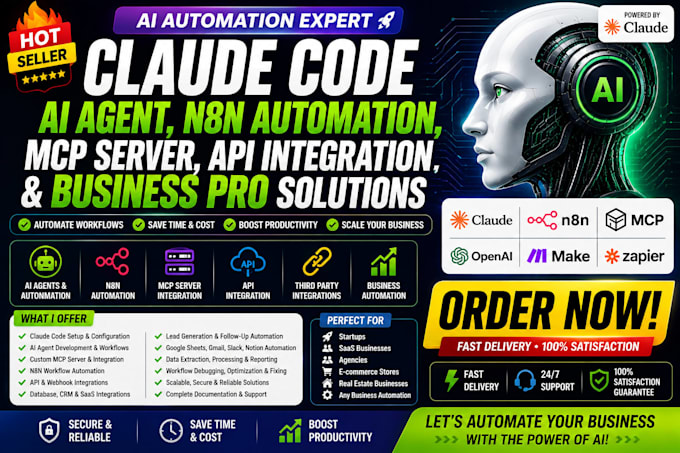 claude code ai agent n8n automation mcp server API integration claude pro