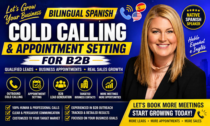 do bilingual spanish cold calling and appointment setting for b2b
